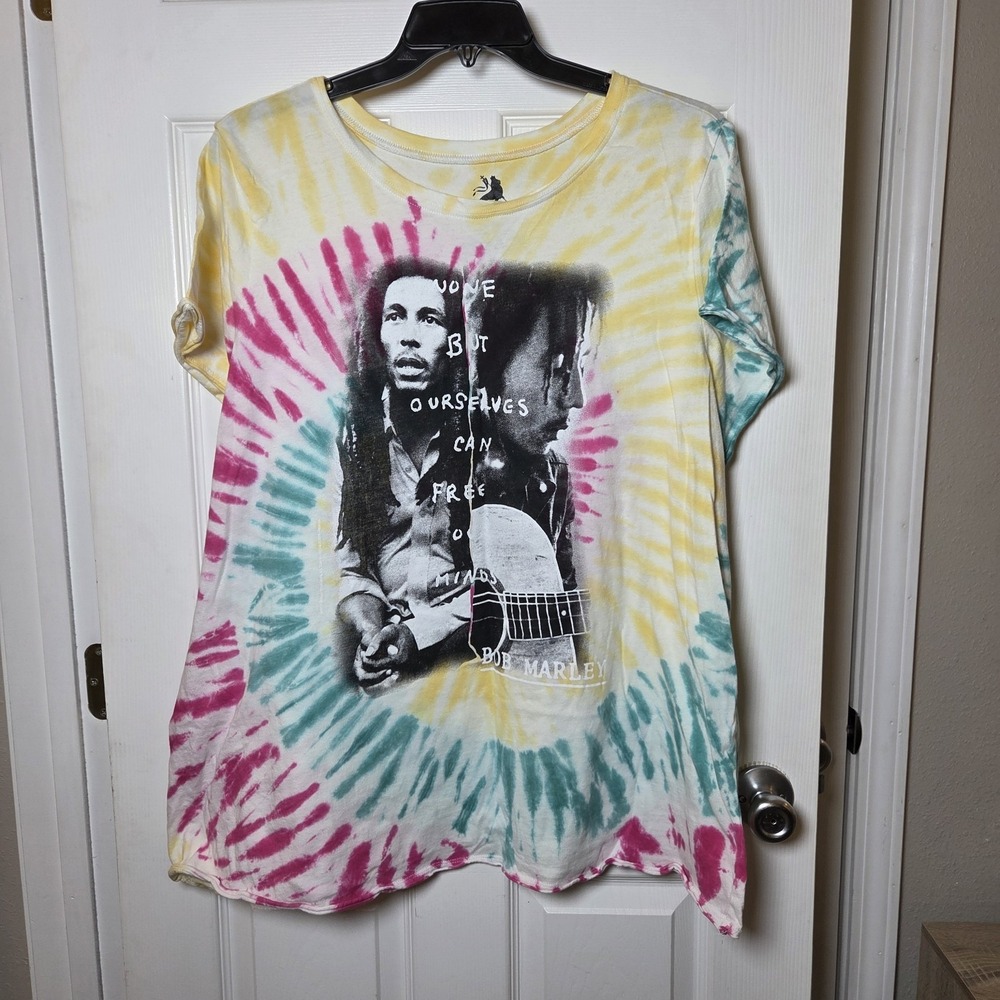 Zion Rootswear sz 4X tie dye Bob Marley t-shirt 100% cotton soft casual Torrid